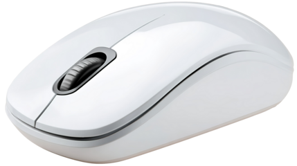 Computer mouse on white background