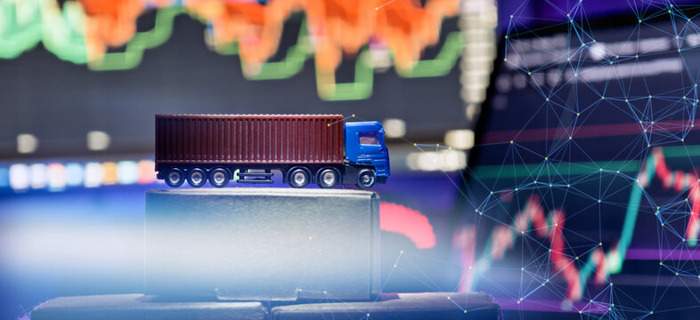 Freight Logistics and Market Data Analysis Concept