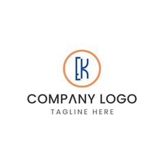 Initial Letter EK logo Design Outstanding Creative Modern Symbol  Sign