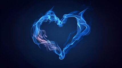 heart shape in the sky