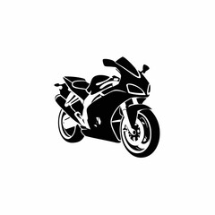 Fototapeta premium Racing Bike Vector Illustration in Motion