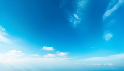 Fototapeta premium Vertical Bright Blue Sky Wide White Soft Cloud Background Texture Cyan Clear Summer Day Light Gradients Winter Cloudy Nature Beauty Texture Horizon Air Summer Gradient Clam Sunlight Spring View