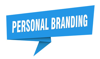 personal branding banner. personal branding speech bubble, label, sticker, sign template