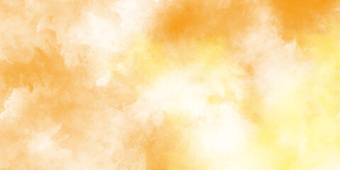 Abstract magenta shades aquarelle illustration orange or yellow gradient color white background, muted orange and yellow abstract watercolor, Soft Pastel background blurred colors.