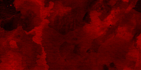 Abstract vibrant red and black stain patterns, giving a warm and inviting red watercolor effect on the image, colorful smoke on floor. misty fog effect texture overlays for text or space.