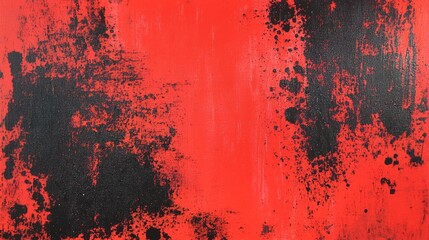 conflict. Red and black paint splatters creating color conflict on textured canvas. wellbeing guides, coaching materials, designed for coaching and self-improvement content.