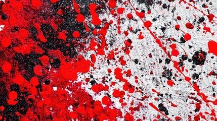 conflict. Red and black paint splatters creating color conflict on textured canvas. wellbeing guides, coaching materials, designed for coaching and self-improvement content.