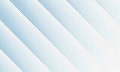 Obraz premium Abstract diagonal light blue and white gradient stripes creating a clean and modern geometric background pattern with subtle shadows and highlights