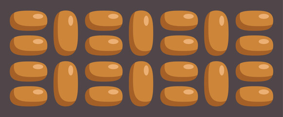 Raw sausages arranged neatly on a baking tray, ready for cooking