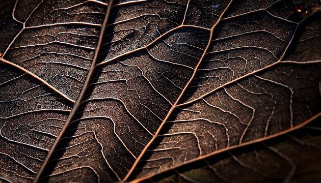 a close up of a dark leaf with water droplets