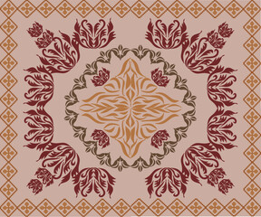 oriental mandala motif