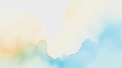 Ethereal neutral washes on textured watercolor paper.