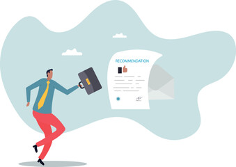 Recommendation letter, appreciation document for apply new job, experience or qualification guarantee, education reward .about a man and his life.