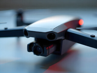 Modern drone with camera ready