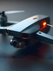 Modern drone with camera ready
