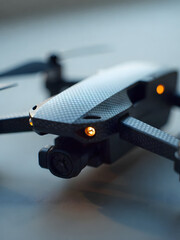 Modern drone with camera ready