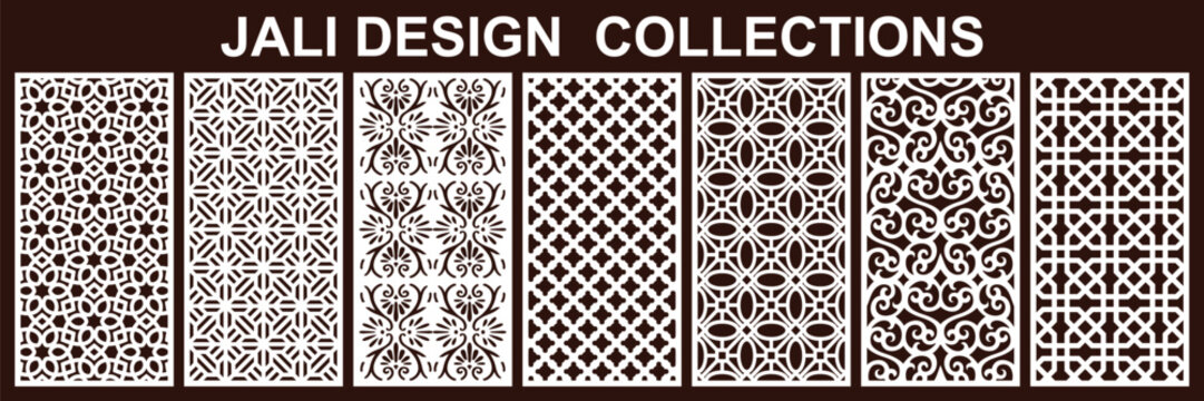 Geometric Laser Cut Panel Pattern Collection