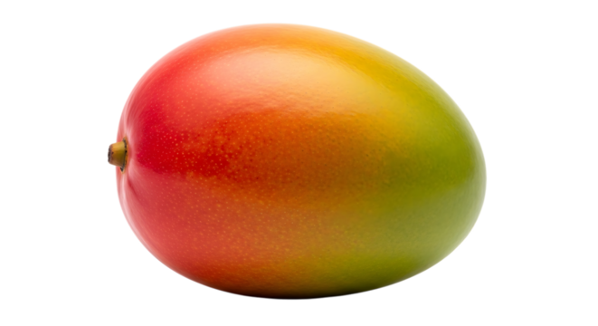 Ripe mango fruit isolated on transparent background - Powered by Adobe