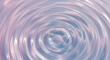 Smooth concentric ripples in a calm liquid with a pastel pink and purple gradient. gentle wave patterns create a serene visual effect.
