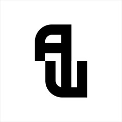 AW letter logo design.Minimal elegant monogram art logo.