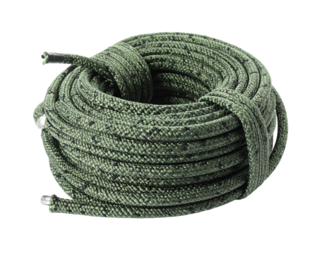 Green Rope Coil for Camping Isolated on White Background - Powered by Adobe