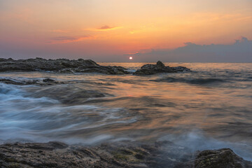 Obraz premium sunset on the beach