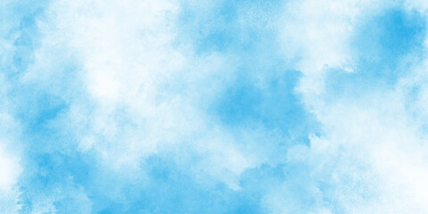 Light blue watercolor sky texture background, blue sky with clouds in grunge style, aquarelle painted paper textured canvas for vintage design, Soft blue and white watercolor wash background texture.