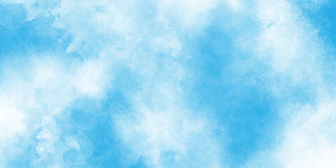 Light blue watercolor sky texture background, blue sky with clouds in grunge style, aquarelle painted paper textured canvas for vintage design, Soft blue and white watercolor wash background texture.