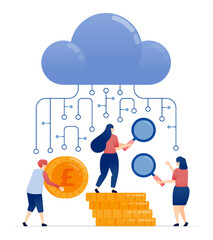Cloud services connected with global financial systems