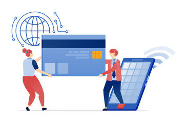 Online Transaction in Mobile Banking App with Credit Card Payment