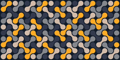 Abstract Geometric Metaballs  Pattern Background