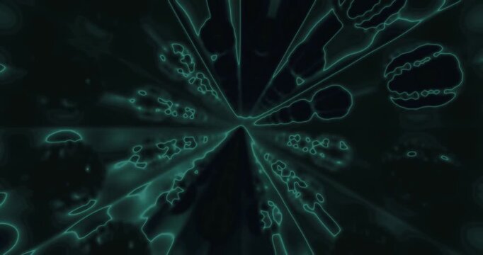 Seamless tunnel video loop creating a mesmerizing visual effect for screensavers and digital displays