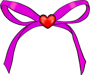heart with ribbon