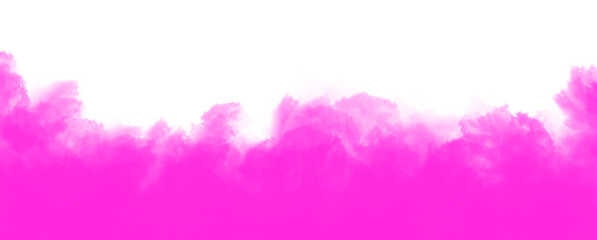 Pink dust smoke cloud particles isolated on PNG background. Pink smog dust explosion rising. Design elements for Compositing, covering, overlay, Transparent