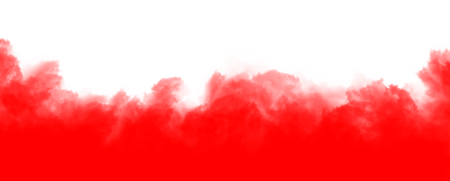 Red dust smoke cloud particles isolated on PNG background. Red smog dust explosion rising. Design elements for Compositing, covering, overlay, Transparent