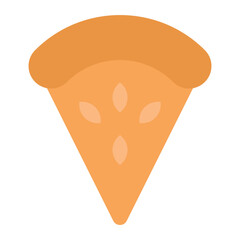 pie slice icon for illustration