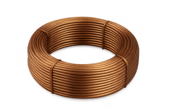 Copper wire roll for electricity and industrial use