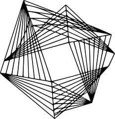 Geometric Abstract: Intersecting Lines and Angular Shapes in a Modern Design