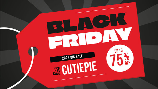 Modern Black Friday Sale Background with cupon. Templates for Shopping and Promotion.