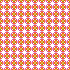 Seamless repeating pattern composed of four heart shapes arranged to form a clover-like design.
