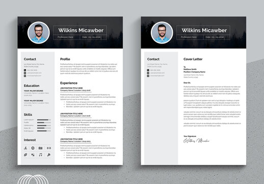 Modern Resume CV Layout