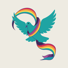 Inclusive memorial poster vector for Transgender Day of Remembrance featuring typographic name tribute and floral wreath with ribbon