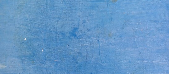 Deep Azure Blue Rough Textured Grunge Wall Background
