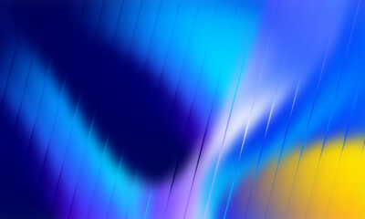 Abstract blue and purple light streaks with yellow glow