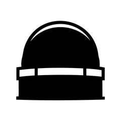 Black and White Image of a Stylish Beanie Hat Illustration