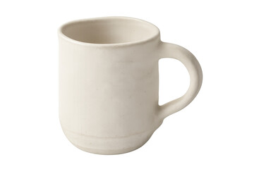 White ceramic mug for coffee or tea