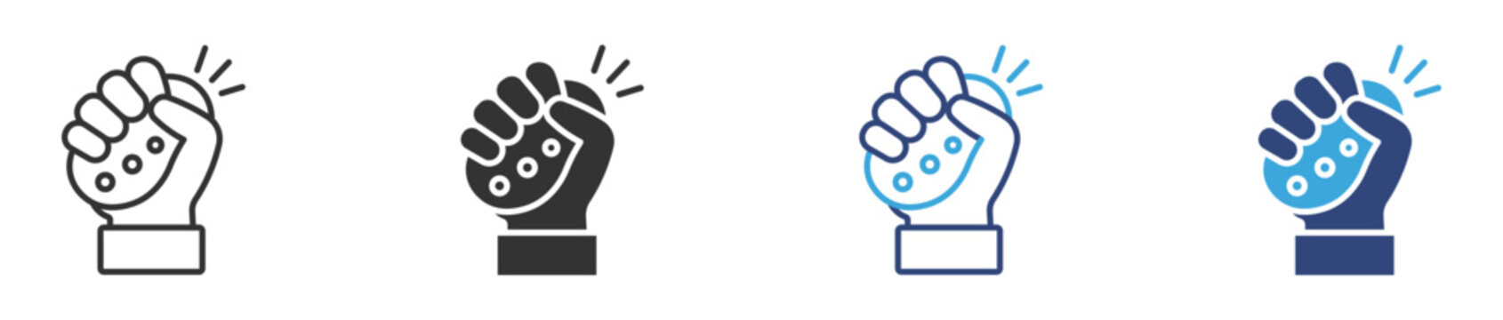 Stress ball squeeze icon set, vector illustration . 