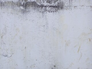 Subtle White Grungy Wall with Dark Water Stains