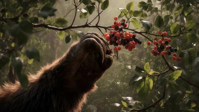 Apes Grasp - Capturing the Forests Bounty in a Single Frame.