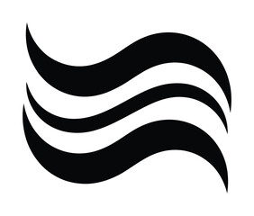 Abstract wave fluid motion vector illustration